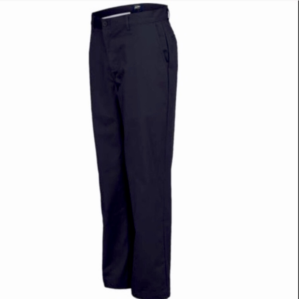 NWT Young Mens Flat Front Navy School Uniform Pants 33 x 30